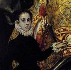 Jorge Manuel con diez anos en el Entierro del senor de Orgaz (1586-1588) Jorge Manuel con diez anos en el Entierro del senor de Orgaz (1586-1588)