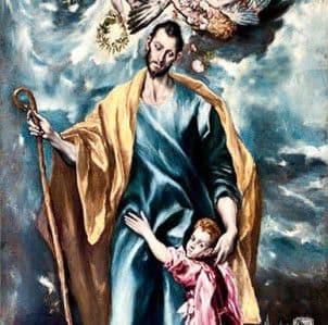 El Greco. San José y el Niño (fragmento) El Greco. San José y el Niño (fragmento)