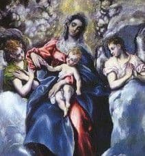La Virgen con el Niño y las santas Martina e Inés (fragmento superior, copia) La Virgen con el Niño y las santas Martina e Inés (fragmento superior, copia)