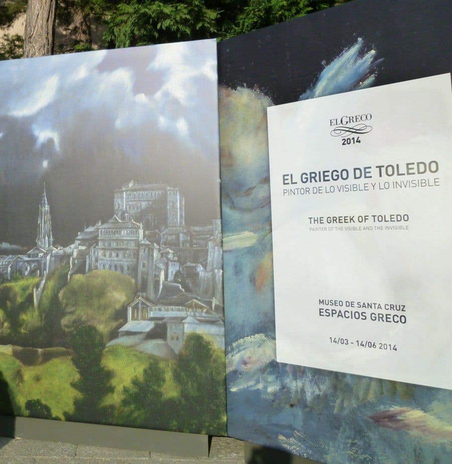 Cartela anunciadora sobre "El Griego de Toledo" en el Museo de Santa Cruz Cartela anunciadora sobre "El Griego de Toledo" en el Museo de Santa Cruz