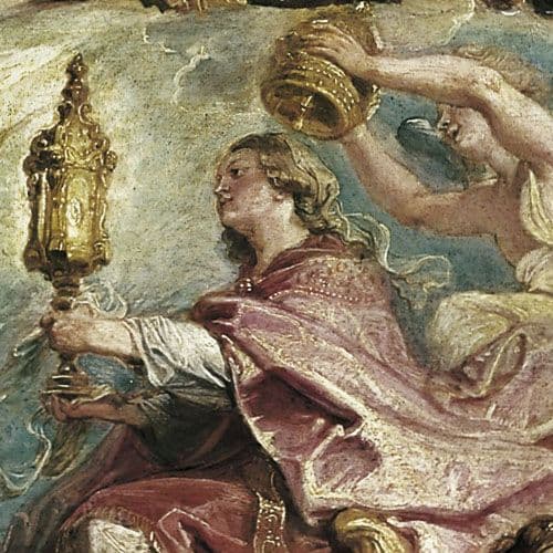 La EucaristÃa en una de las series de los tapices catedralicios La EucaristÃa en una de las series de los tapices catedralicios