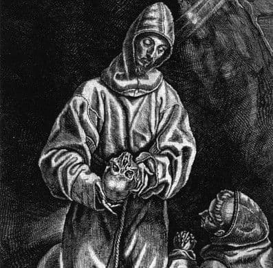 Santos franciscanos del Greco grabados por Diego de Astor en el siglo XVIII Santos franciscanos del Greco grabados por Diego de Astor en el siglo XVIII
